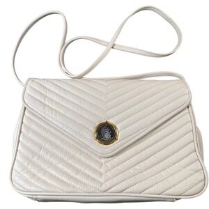 Fellini Genuine Leather Quilted Crossbody Bag NWOT Coin Medallion Vintage 80s